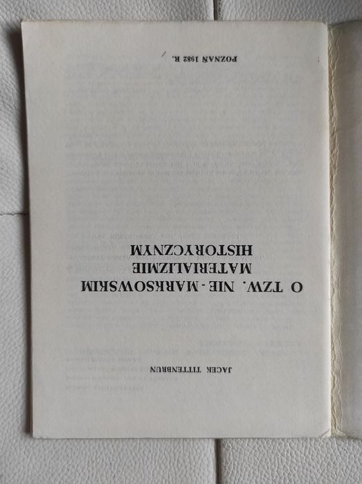 O nie-marksowskim materializmie historycznym