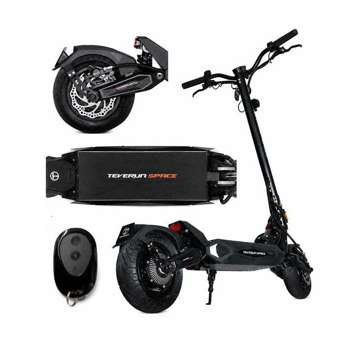 Hulajnoga Elektryczna Teverun Space 2027, 18Ah 52V Pilot do prędkości maksymalnej, hydrauliczne hamulce, opony bezdętkowe 10" - Mobiway.pl