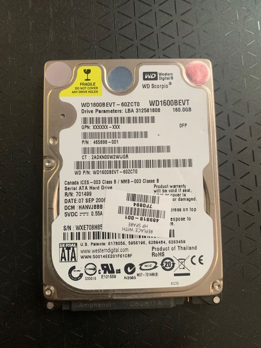 Жорсткі диски на 160гб і на 60гб!