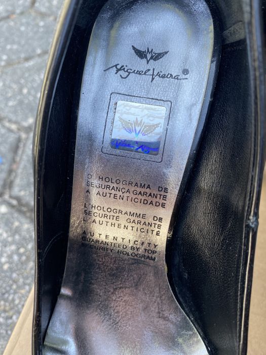Sapatos miguel vieira tam.37 usados 1 unica vez