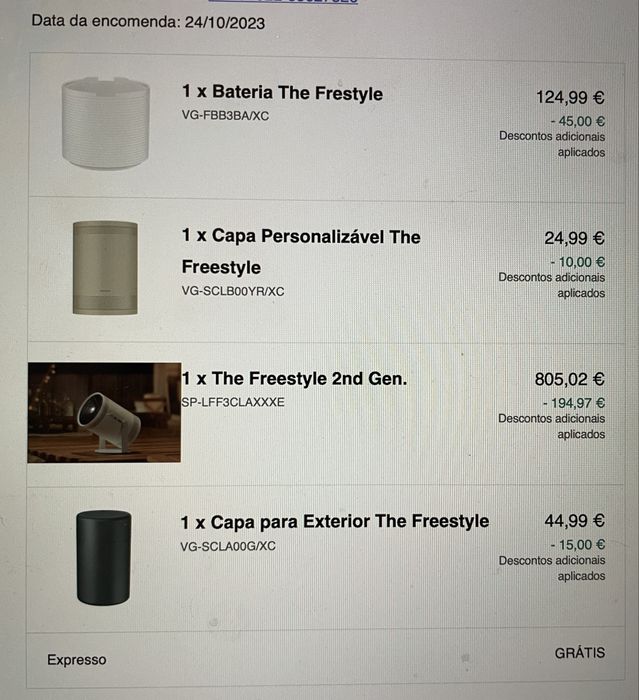 Projetor Samsung Freestyle 2nd Gen