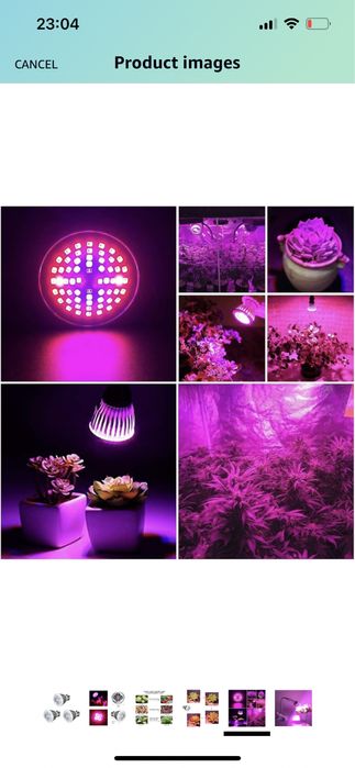 Светодиодная фитолампа фитосветильник 15W E27 LED Grow light