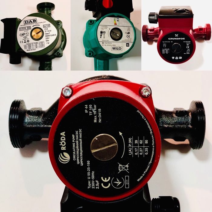 Циркуляционный насос EUROAQUA,GRUNDFOS,DAB,WILO.
