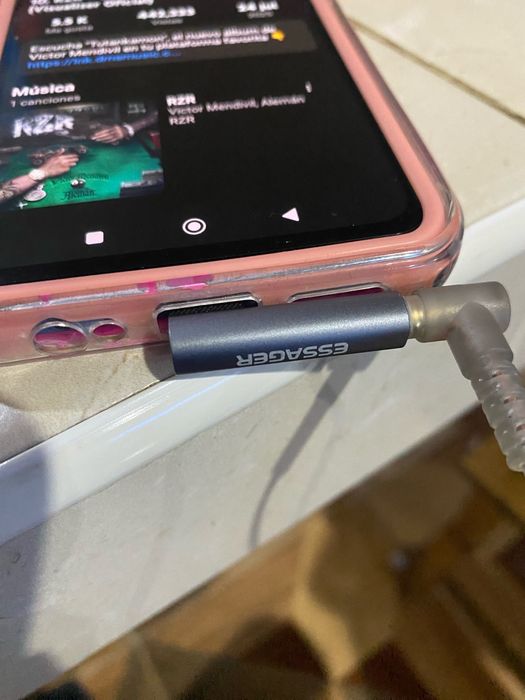 Адаптер Essager Type-C → 3.5 мм (L-подібний) , ЦАП перетворювач, DAC.