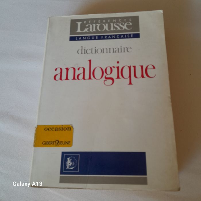 Analogiczny słownik języka francuskiego, dictionnaire analogique