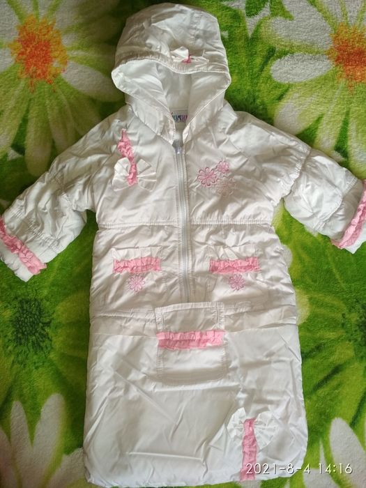 0-2 роки. Комбінезон конверт еврозима,  костюм на дівчинку