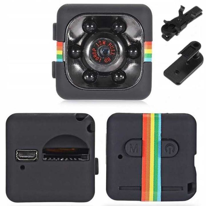 Podświetlenie nocne Kamerka szpiegowska ukryta mini detekcja ruchu