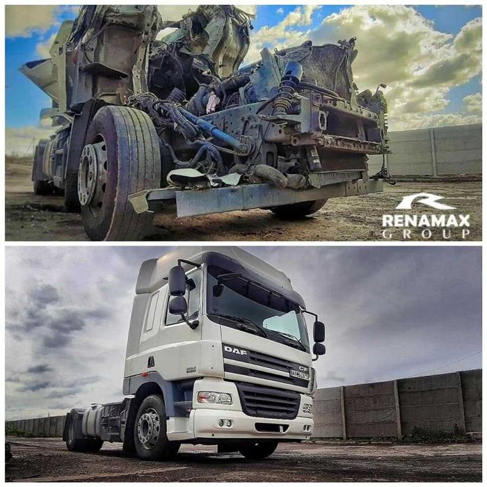 Відновлення тягачів після ДТП, рихтування, автофарбування