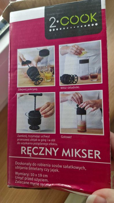 Mikser ręczny mechaniczny  300ml