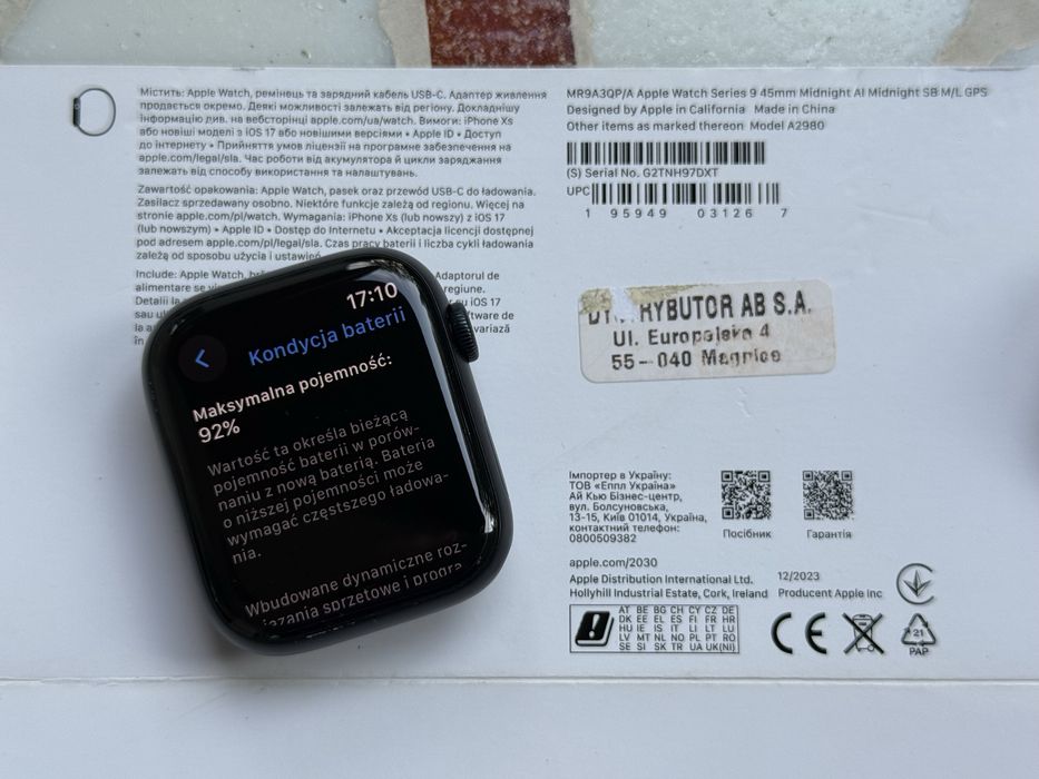 Apple Watch Series 9 45 mm Midnight