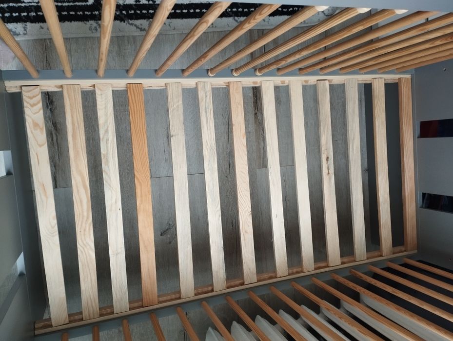 Łóżeczko niemowlęce szare 120x60
