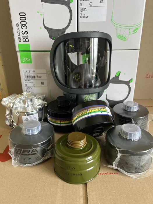 Протигаз Штурмовий Панорамний Повнолицева Фільтр Гази Отруйні Радіація