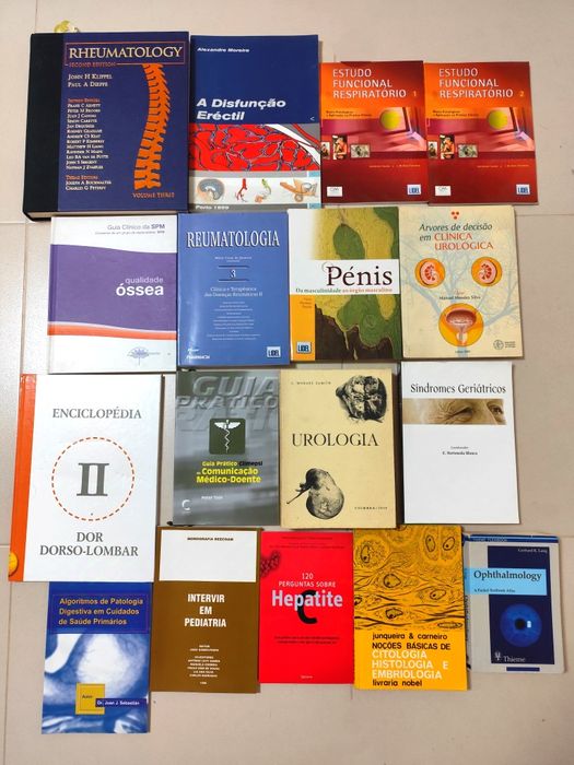 Livros de Medicina (Urologia / Reumatologia / Pneumologia)