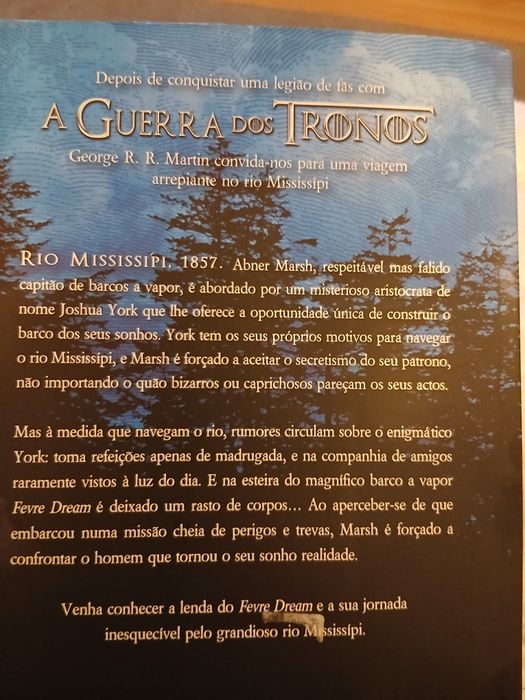 Livro do escritor George R. R. Martin. Sonho Febril.