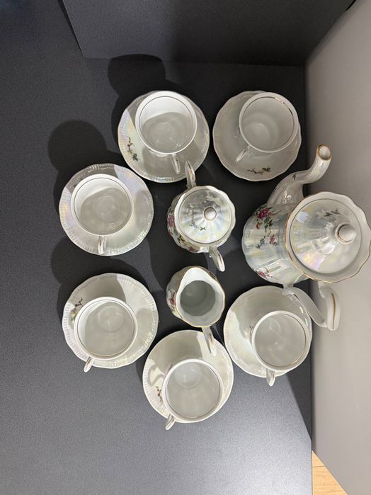 Zestaw kawowy porcelanowy Wałbrzych