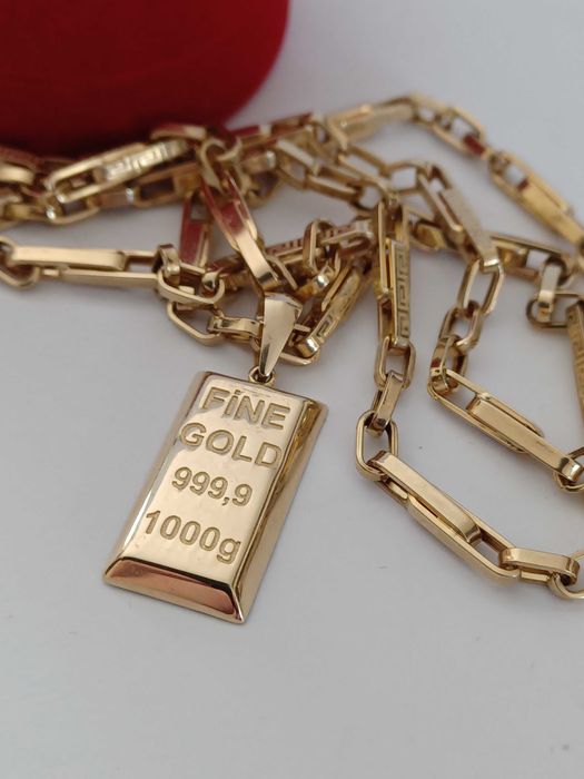 Łańcuszek złoty wzór Versace 14 karat, 585 próba