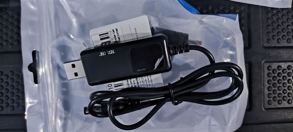 Кабель живлення USB to DC 5.5x2.1mm 9- 12V