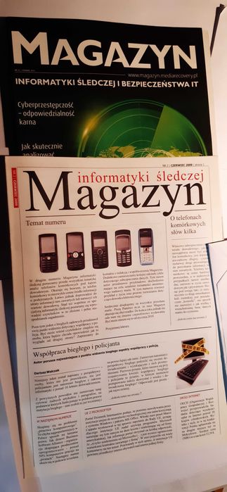 stare gazety czasopisma Magazyn informatyki śledczej 6 szt.