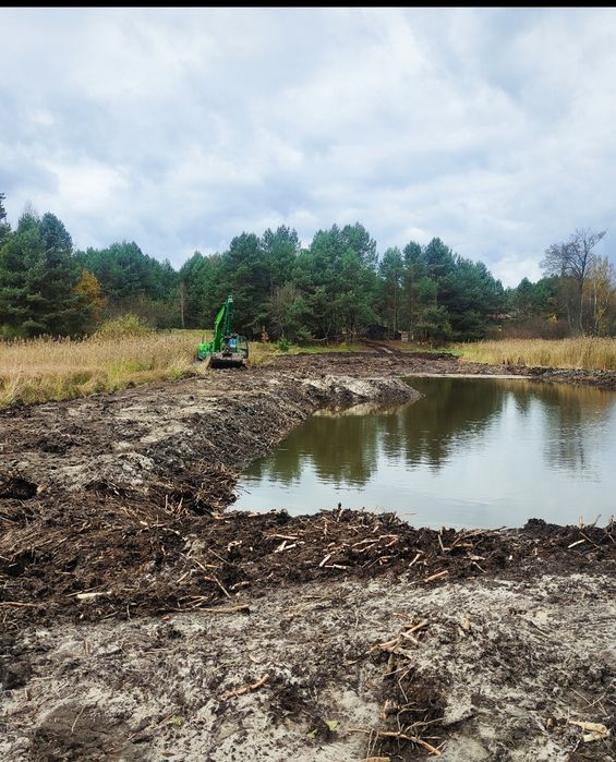 Kopanie i odmulanie stawów pogłębianie czyszczenie