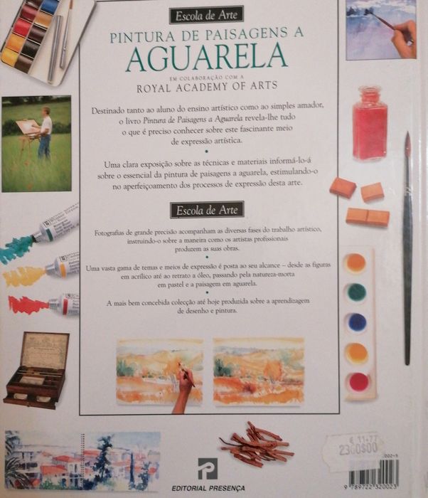 Pintura de paisagens aguarela. Tintas para pintar aguarela.  Ray Smith