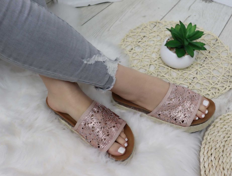 Klapki rozm 35-41 espadryle sandały damskie TU KUPUJESZ ROZMIAR 37