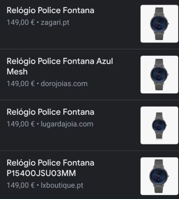 Relógio police Fontana, P15400JSU03MM, preto
