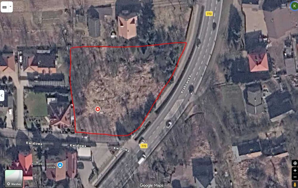 Plac / Teren do wynajęcia 3,8ar – Michałowice, przy trasie 772. Self storage, skład budowlany, parking, komis, - Widok 3