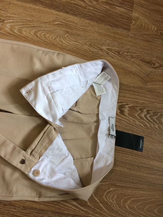 Класичні укорочені брюки mango