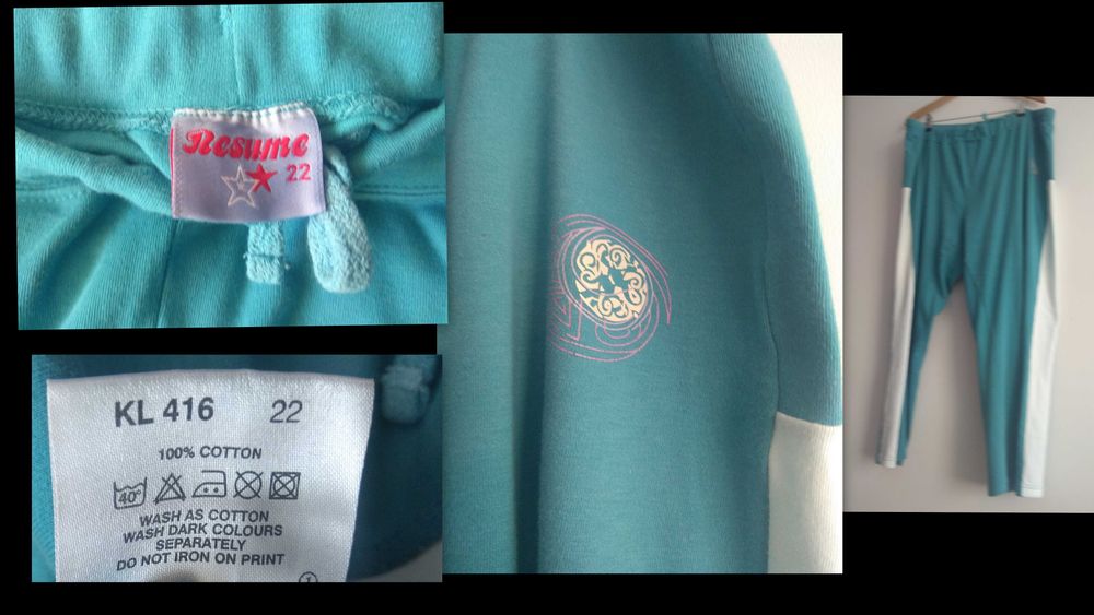 Spodnie dres z lampasami rozm 52 100% bawełna