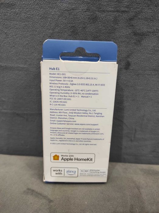 Aqara Hub E1, Zasilanie USB-A, Zigbee 3.0