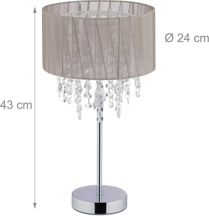 lampa stołowa kryształ