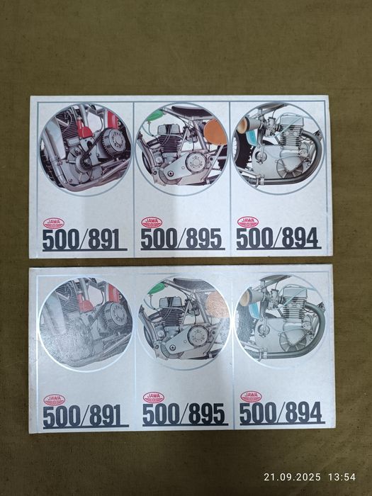 Брошюра  для мотоциклов JAVA