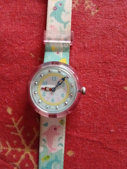 Flik flak Swatch- zepsuty zegarek dzieciecy