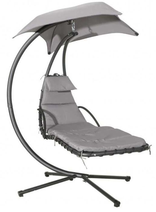 HUŚTAWKA Ogrodowa LEŻAK / Fotel wiszący - SZARY