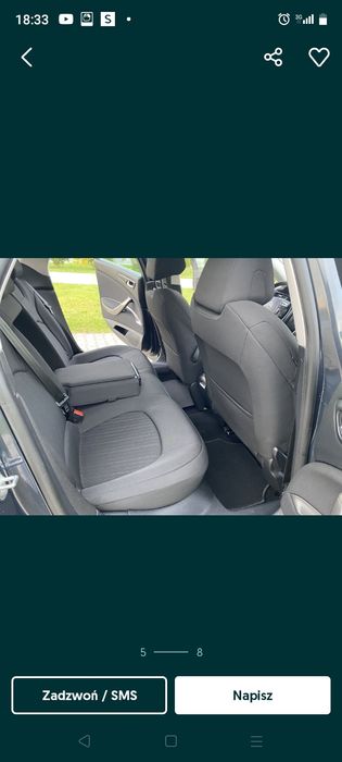 Fotele citroen c5 x7