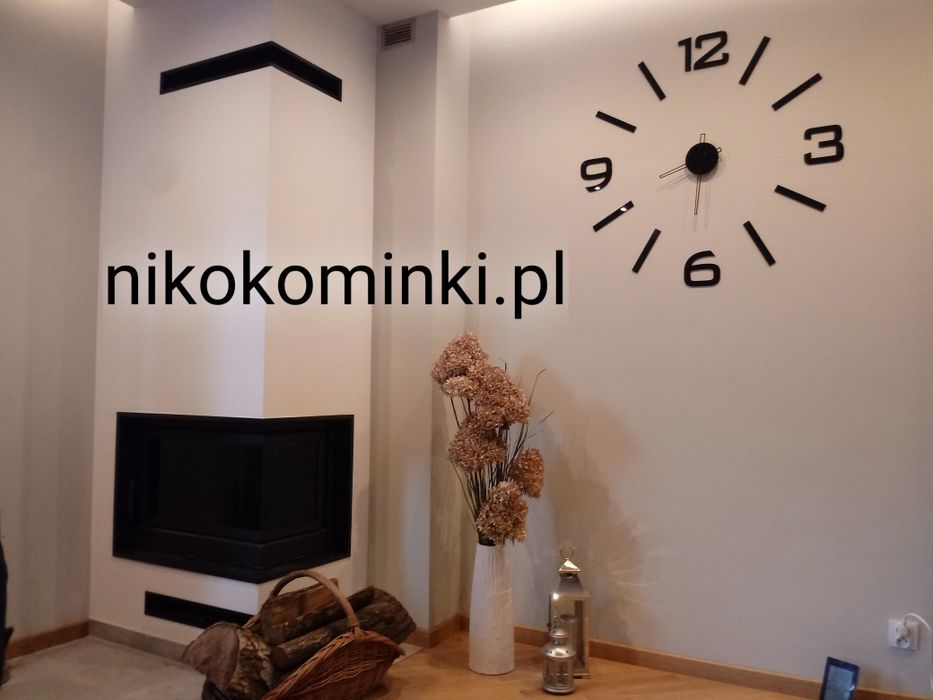 Kominki Kominek Narożny EKO z szybą boczną,montaż gratis