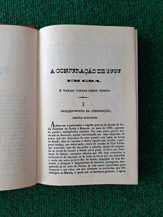 A Conjuração de 1787 em Goa - J.H. da Cunha Rivara