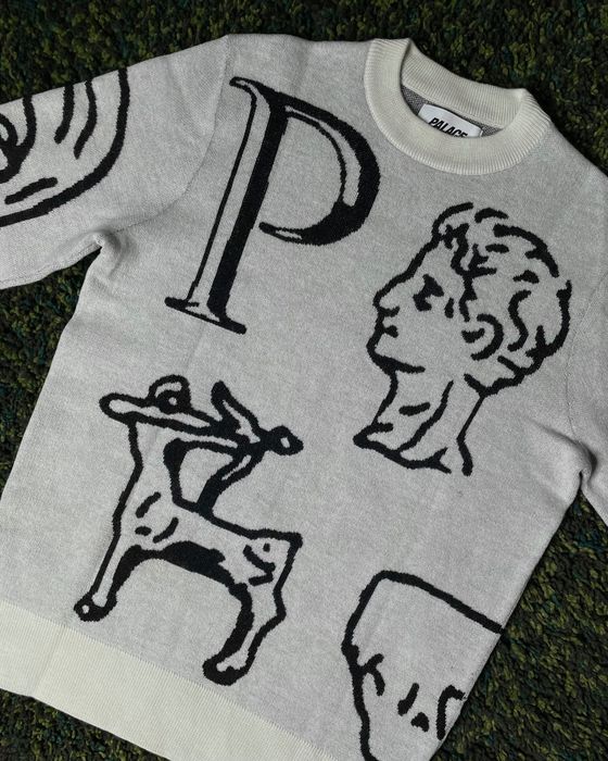 Свитер Palace Archaeology Knit White (used) | ORIGINAL: 6 500 грн 