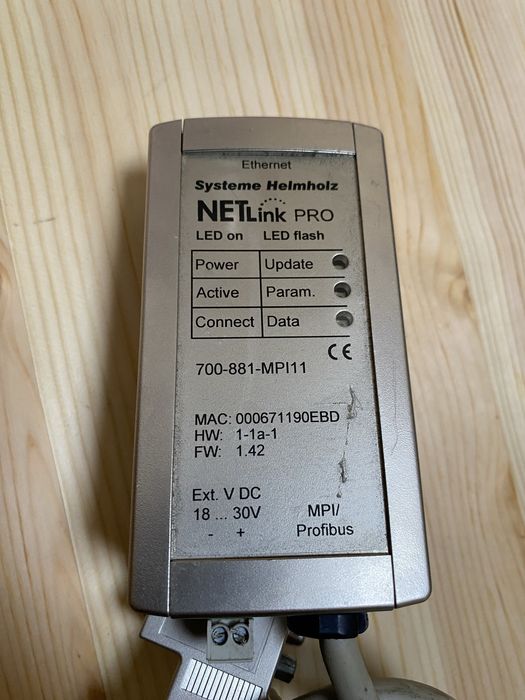 Gateway Helmholz NETLink PRO (MPI/Profibus para Ethernet)