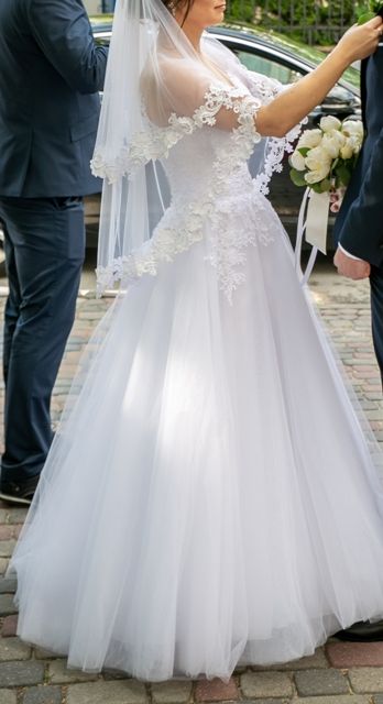 Biała suknia ślubna 34/36