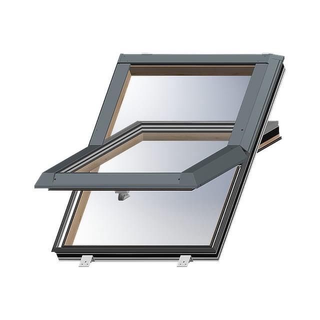 Alusky okno nowe 55x98 plus HI czarny