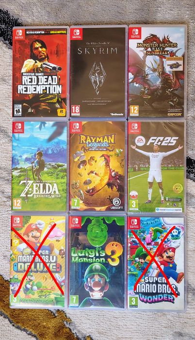 GRY Nintendo Switch Luigi RDR Zelda