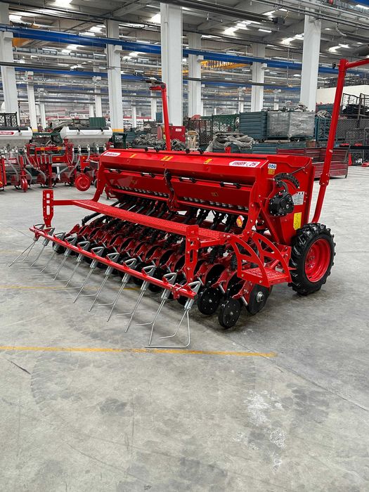 Siewnik zbożowy Ozduman Anatolia 25, 3m, dwutalerzowy, ścieżki