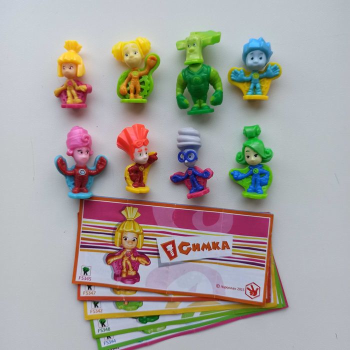 Фіксики, мімімішки, барбоскіни, колекції фігурок