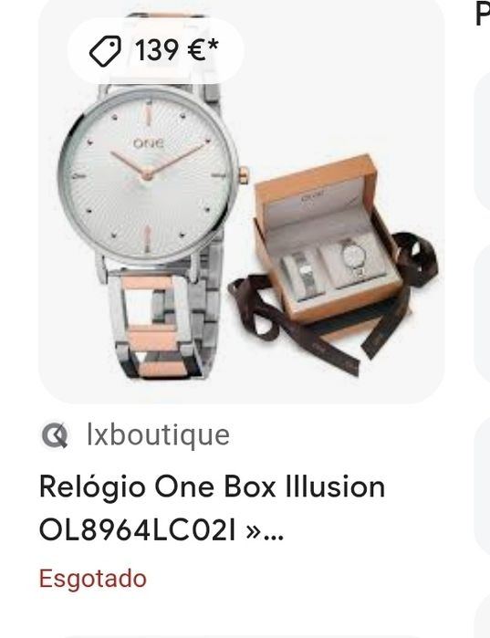 Relógio One e assessórios