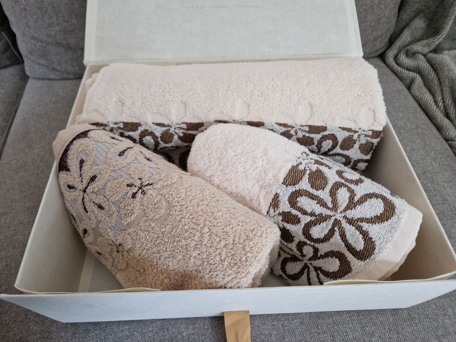 NOWE Greno Bella zestaw 3 ręczników