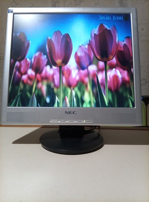 Монитор NEC 700p с колонками и кабелями