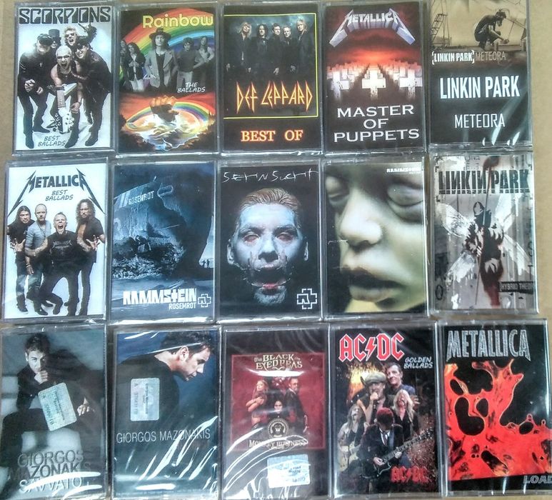 Аудио кассеты Scooter,Enigma,R.Mails,Linkin Park,Modern Земфира