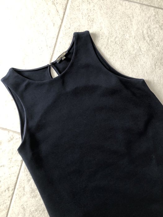 Sportowa granatowa sukienka xs st. idealny Massimo Dutti