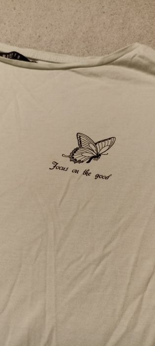 Miętowy t-shirt L Mohito